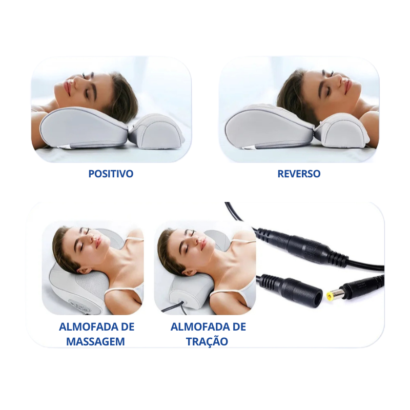 Almofada Massageadora Elétrica 2 em 1 Delopar
