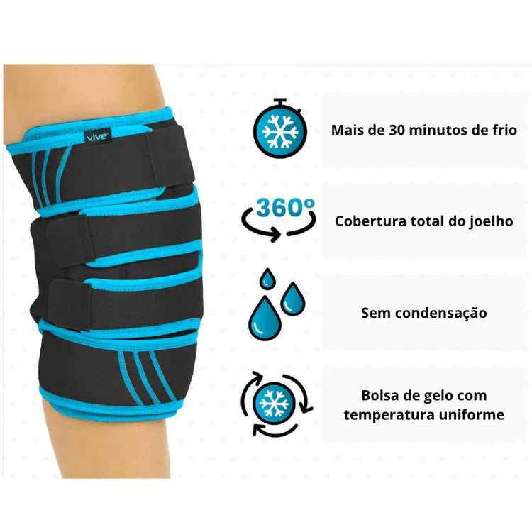 Bolsa de Gelo para Joelho Ajustável