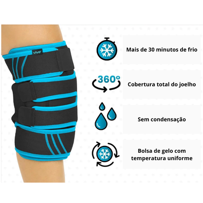 Bolsa de Gelo para Joelho Ajustável
