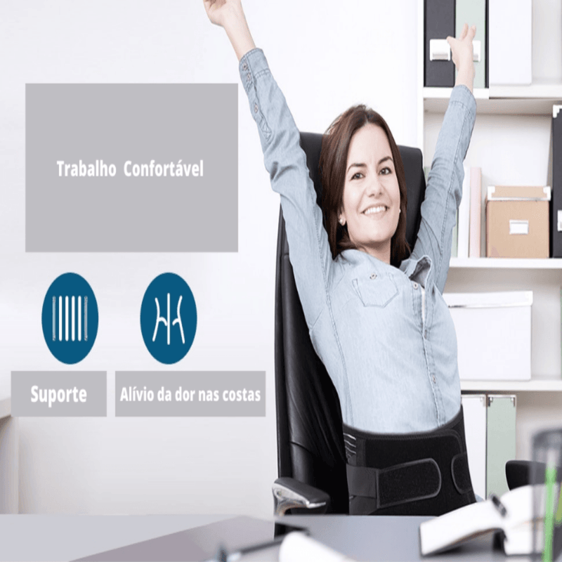 Cinta para Coluna Lombar Ergonômica e Confortável