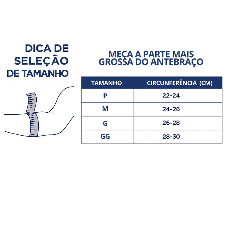 Cotoveleira de Compressão para Epicondilite com Pads de Silicone Delopar