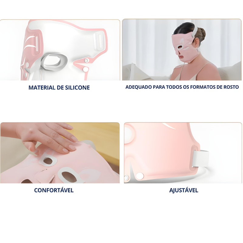 Máscara Facial LED Silicone