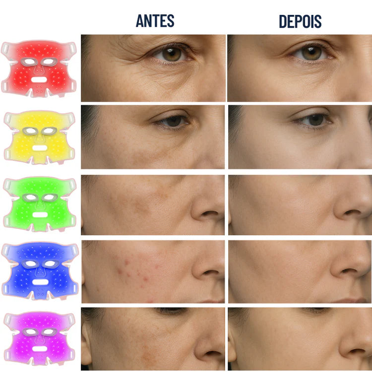 Máscara Facial LED Silicone