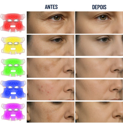 Máscara Facial LED Silicone