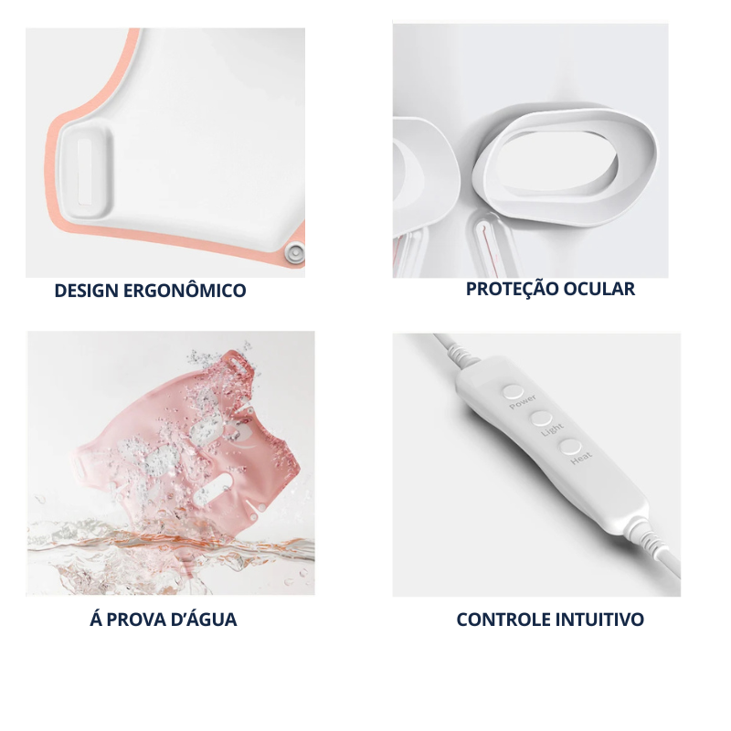 Máscara Facial LED Silicone