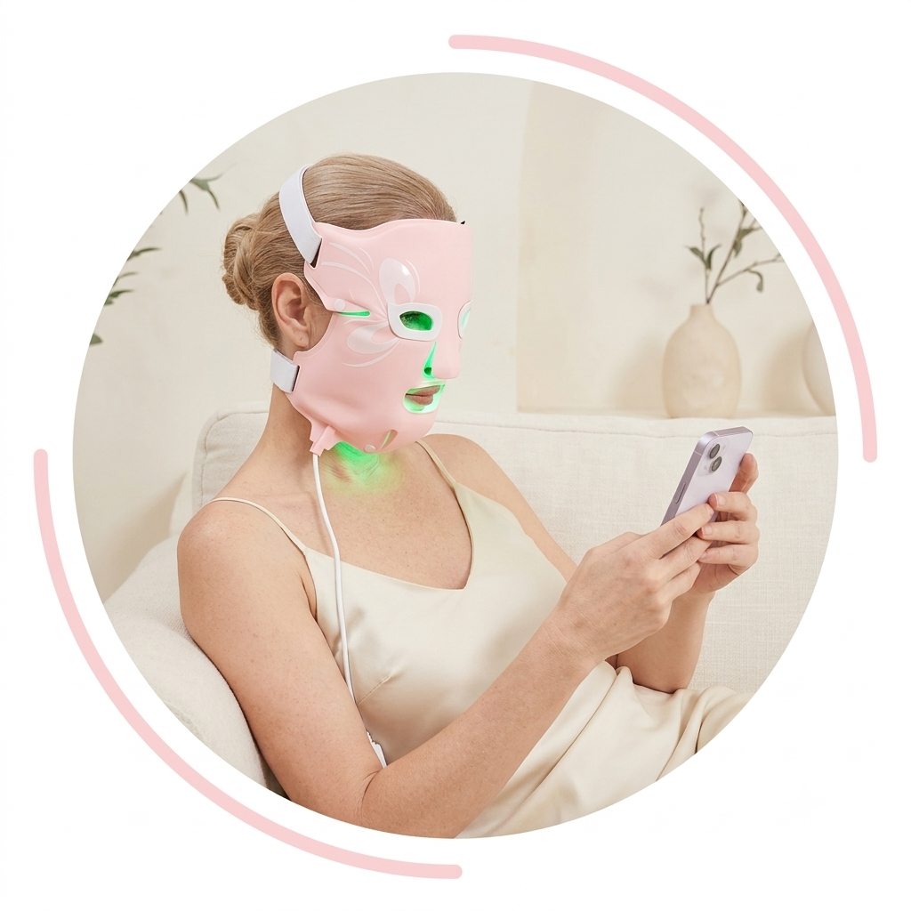 Máscara Facial LED Silicone