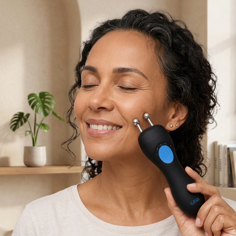 Massageador Facial Elétrico GESS com Microcorrente