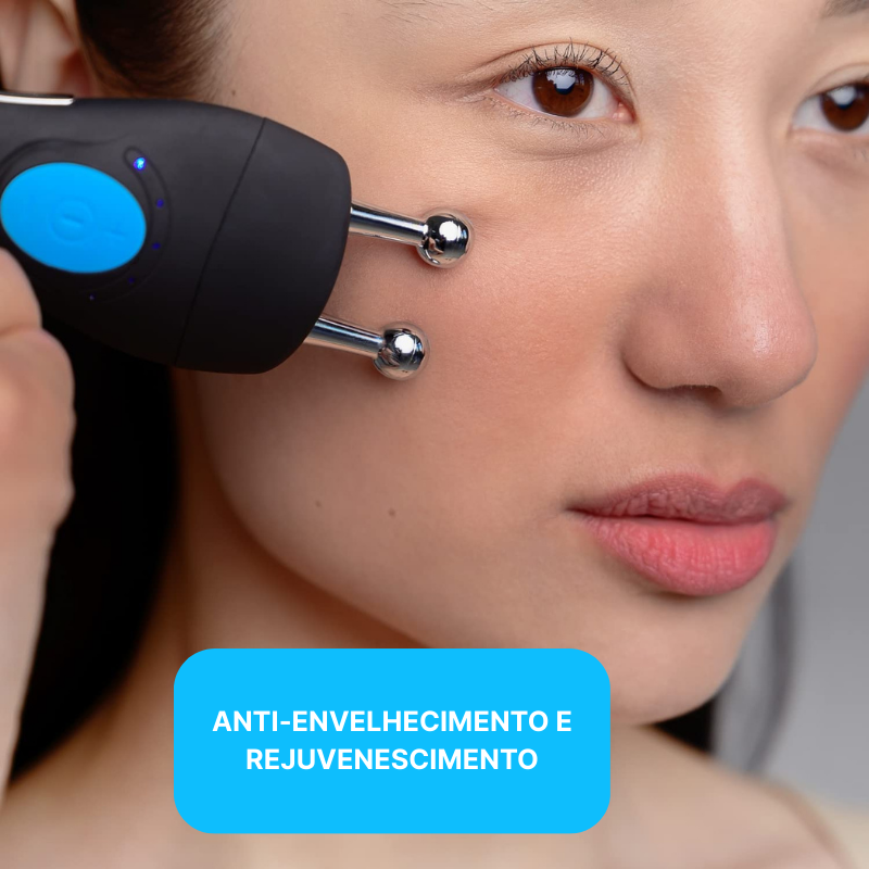 Massageador Facial Elétrico com Microcorrente