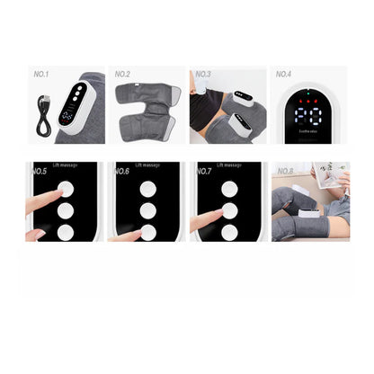 Massageador de Pernas Elétrico com Aquecimento – Desincha e Alivia o Cansaço