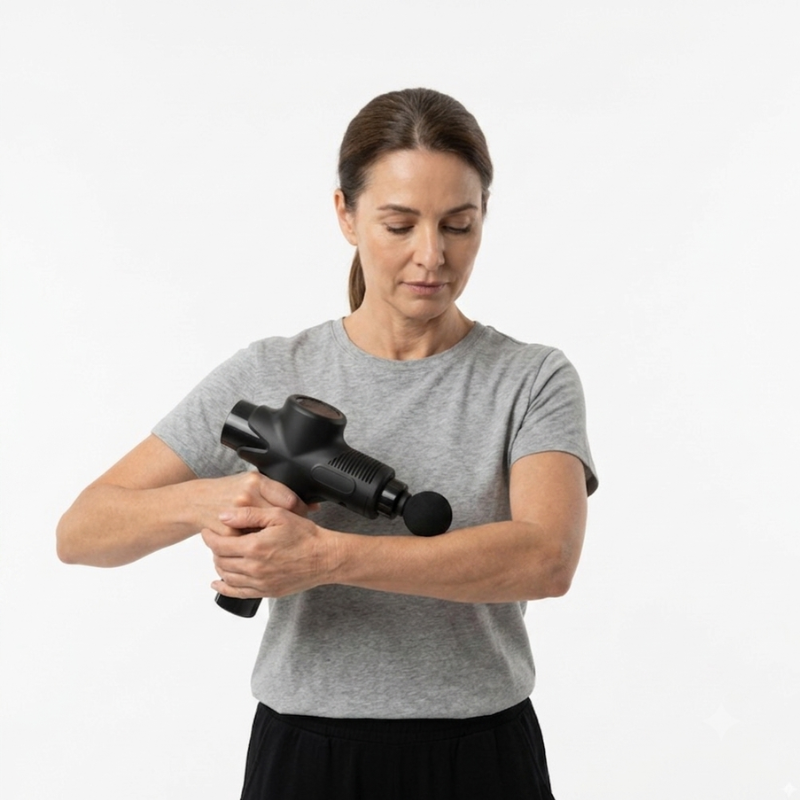 Pistola Massageadora Profissional com Display LED