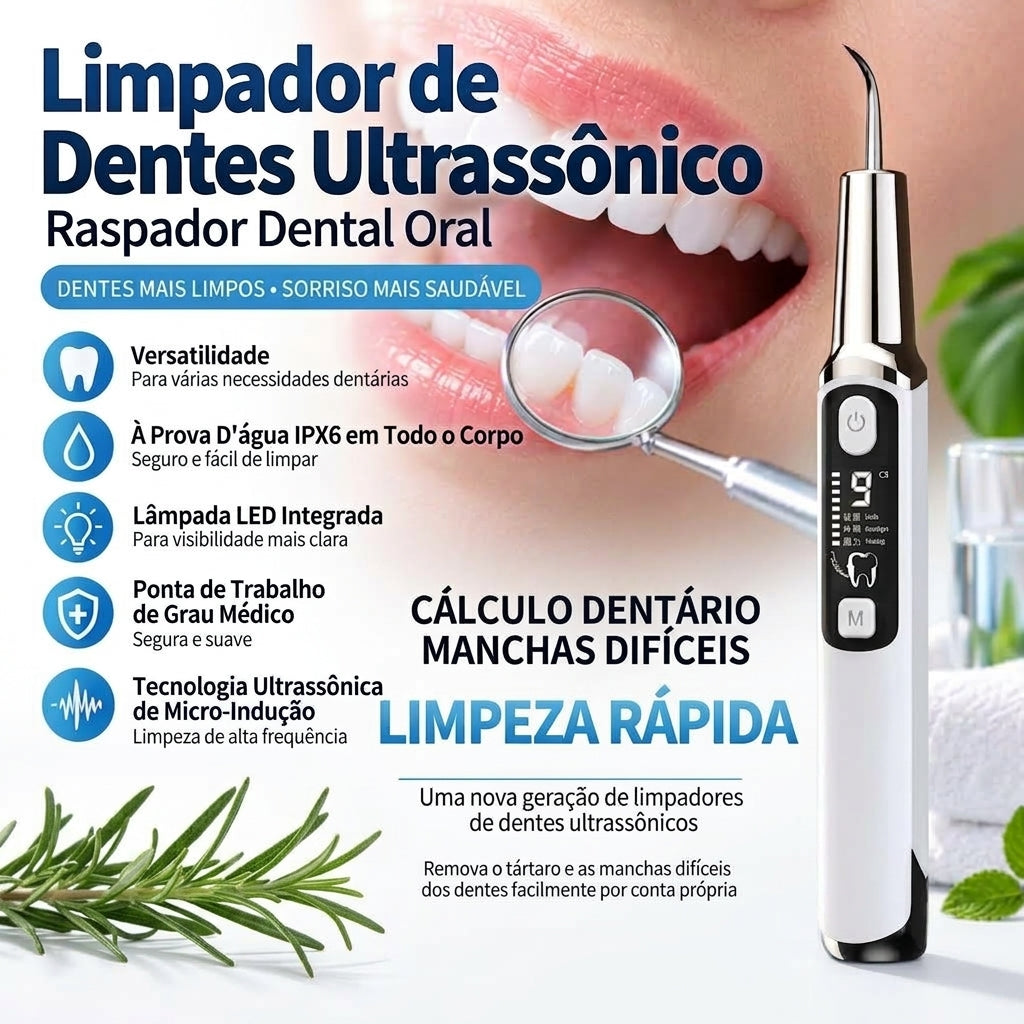 Removedor de Tártaro Dental Ultrassônico Delopar - 9 Velocidades
