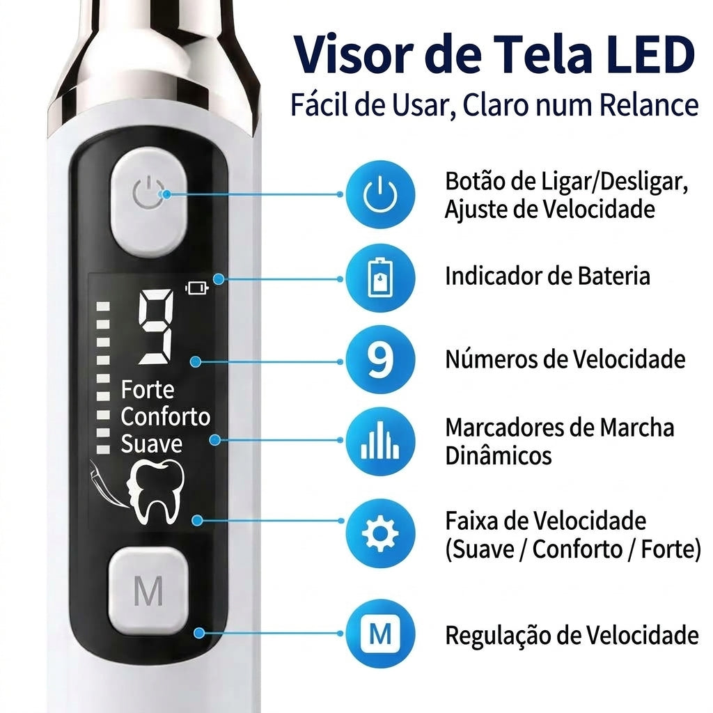 Removedor de Tártaro Dental Ultrassônico Delopar - 9 Velocidades