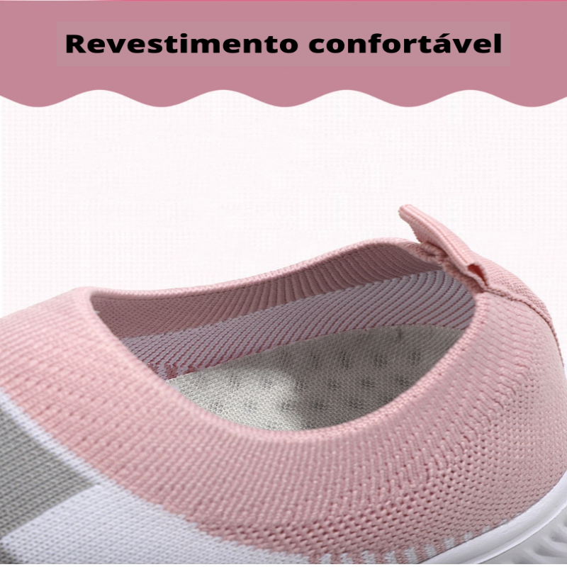 Tênis Meia Feminino Leve e Confortável para Caminhada