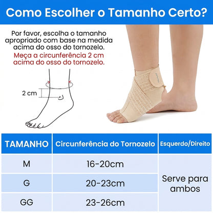 Tornozeleira de Compressão Ortopédica Ajustável