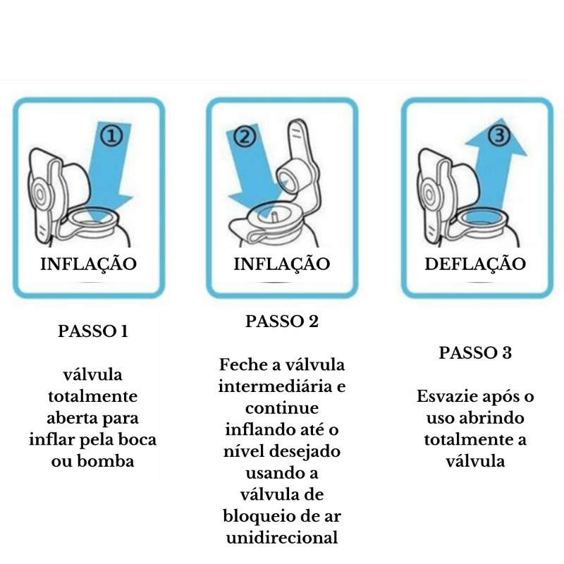 Travesseiro para Viagem Inflável